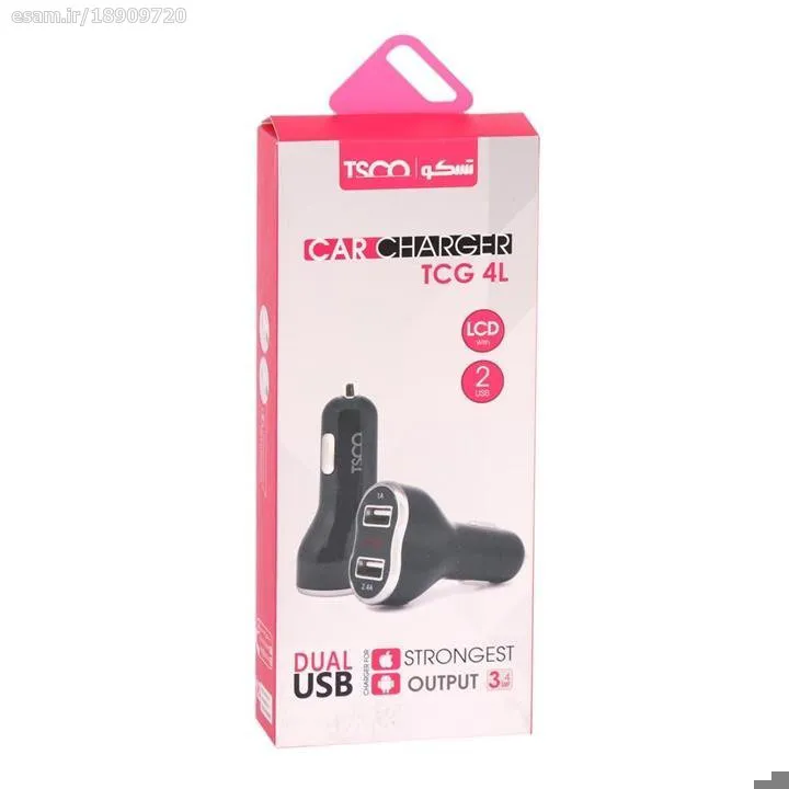 شارژر فندکی تسکو مدل TCG 4L به همراه کابل microUSB