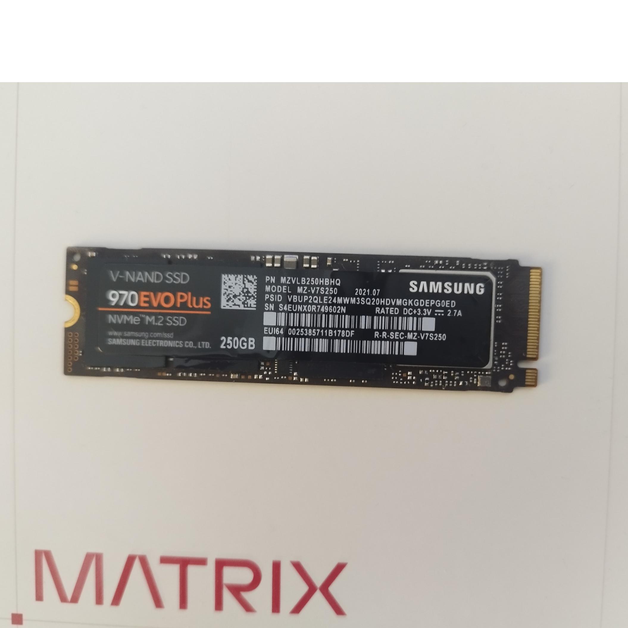 هارد M.2 SSD سامسونگ 970 Evo plus با ظرفیت 250