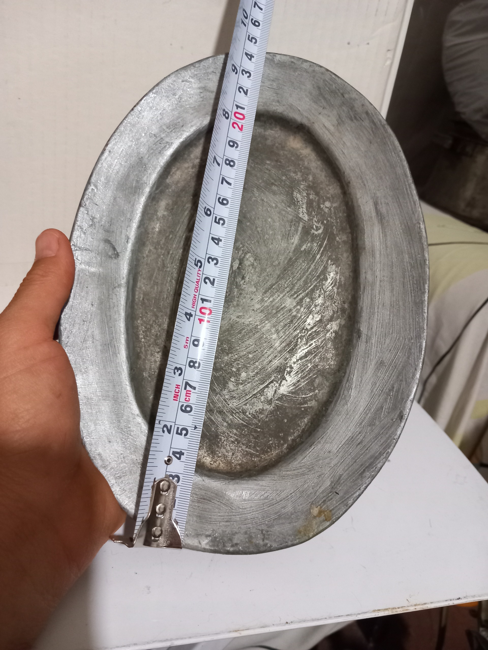 دو عدد دیس مسی و سینی برنجی