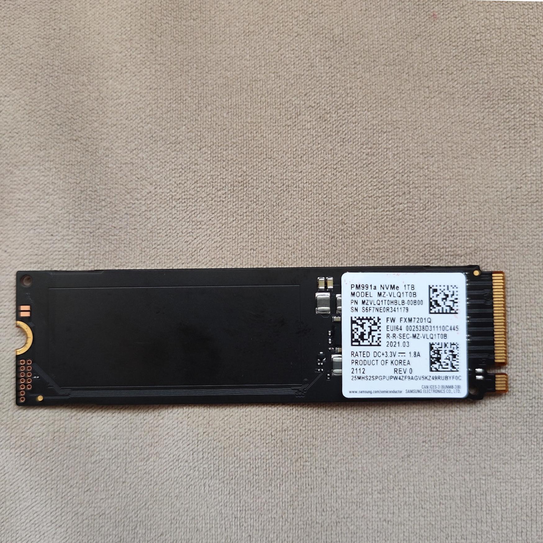 هارد پرسرعت nvme سامسونگ PM991a ظرفیت یک ترابایت