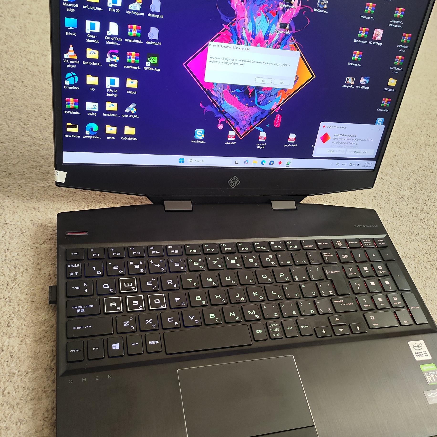 لپ تاپ گیمینگ Hp Omen