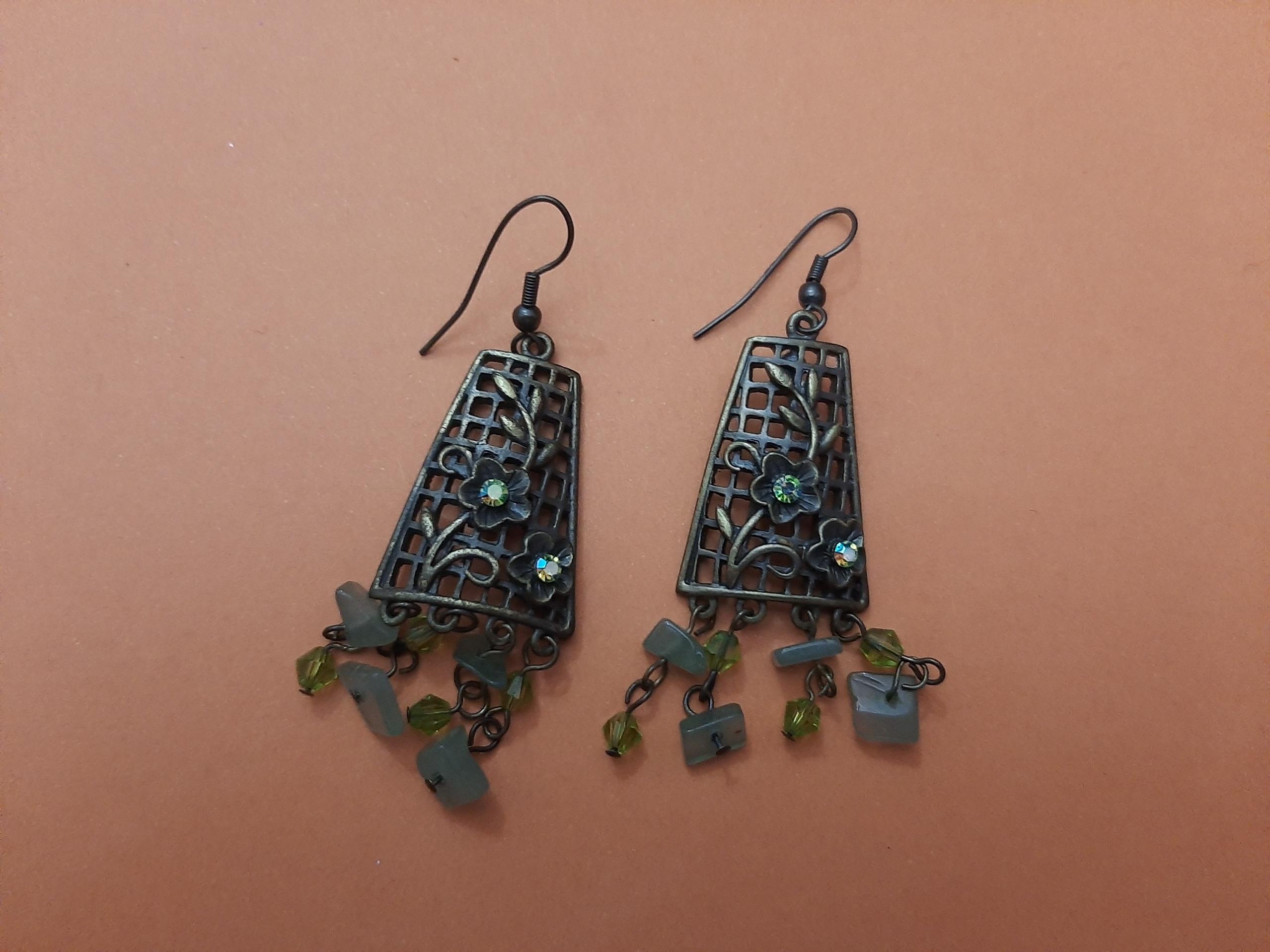 گوشواره رنگ برنزی