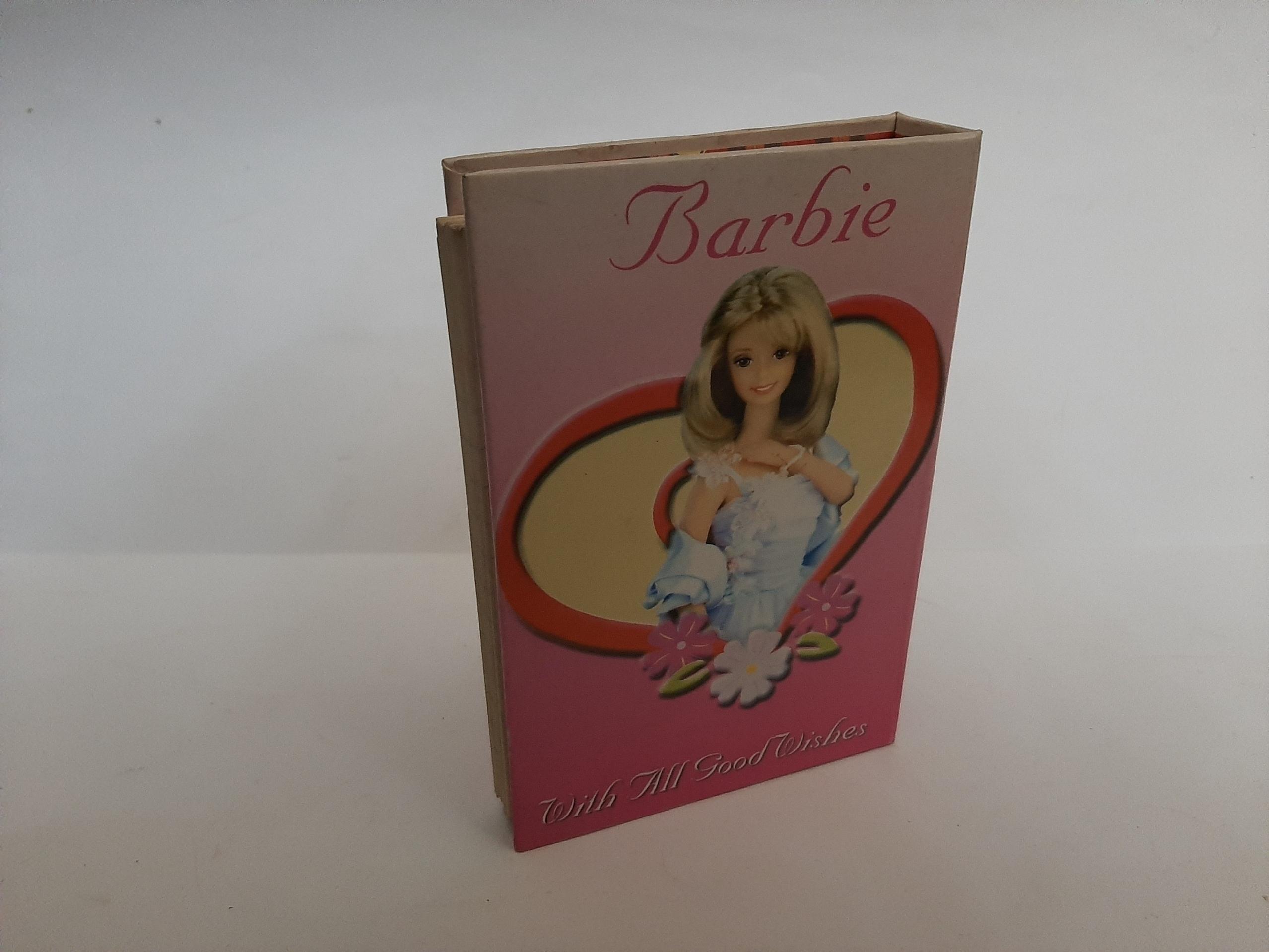 کلاسور کوچک طرح باربی همراه با برگه ( دهه 70 )