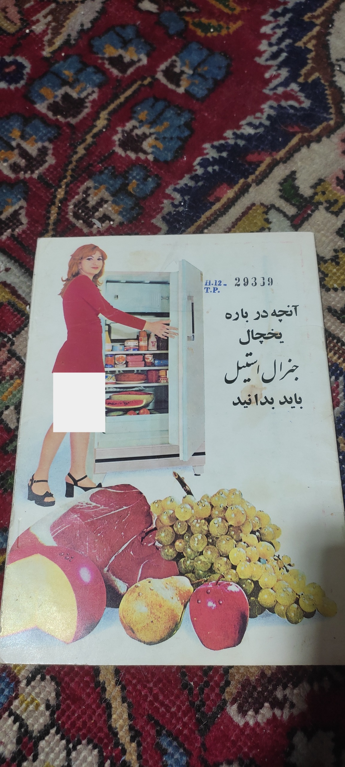 دفترچه راهنمای یخچال جنرال استیل قدیمی