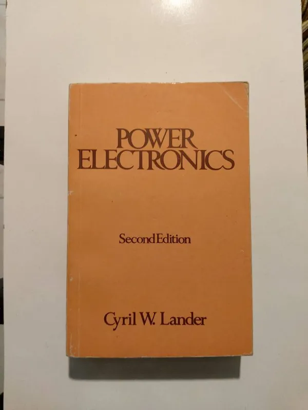 Power electronics // cyril w lander