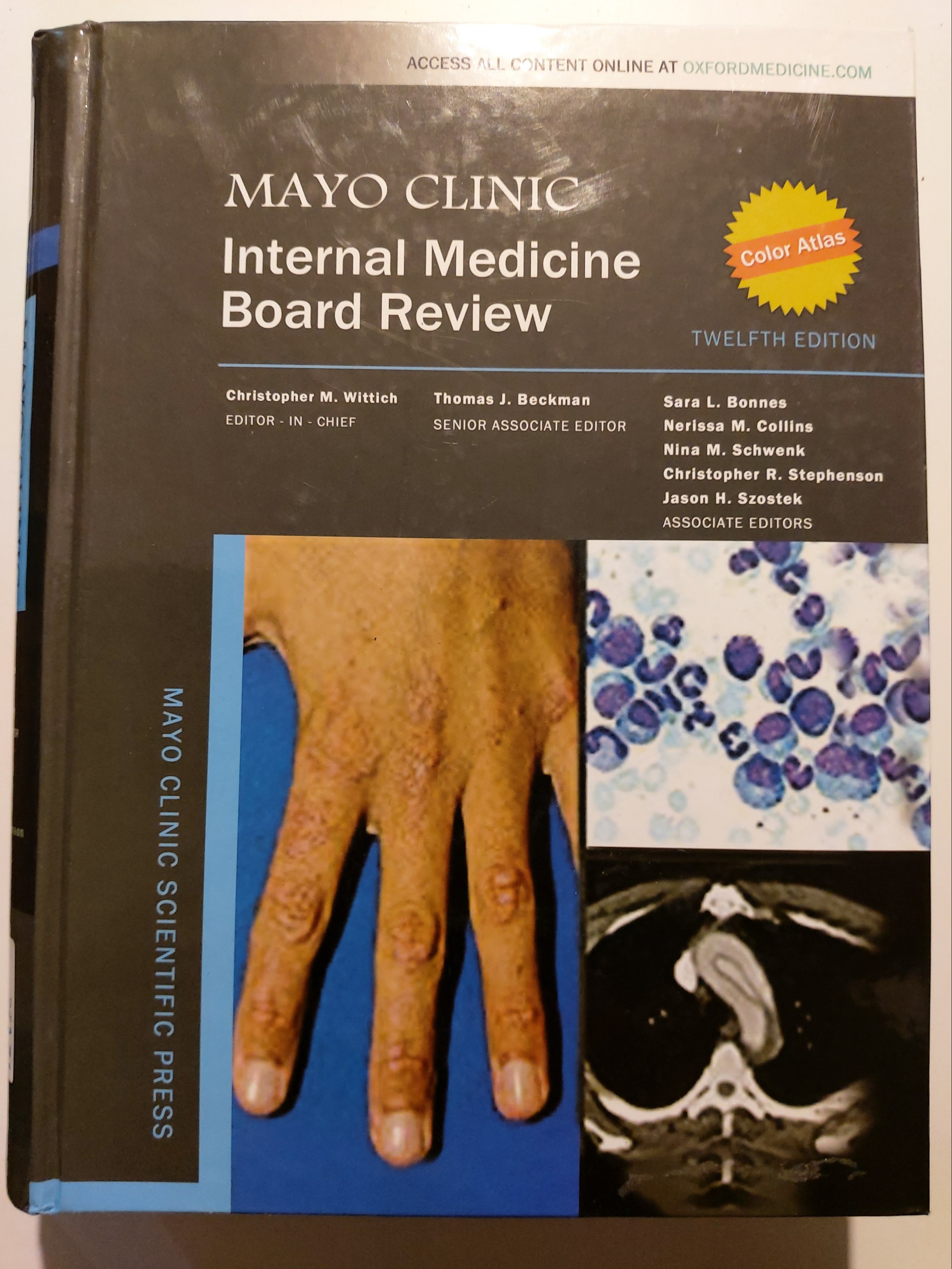 mayo clinic internal medicine 2020 12th edition
