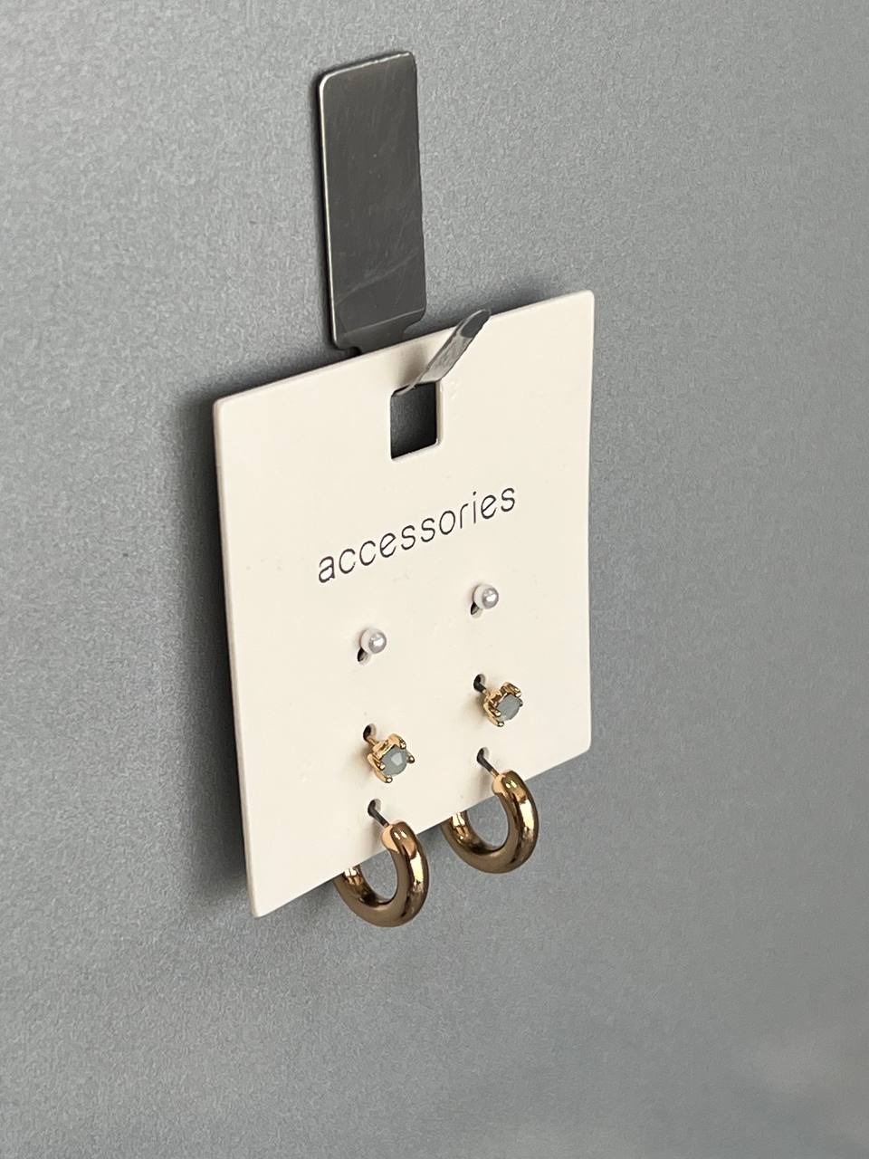  ست گوشواره های میخی طلایی accessories