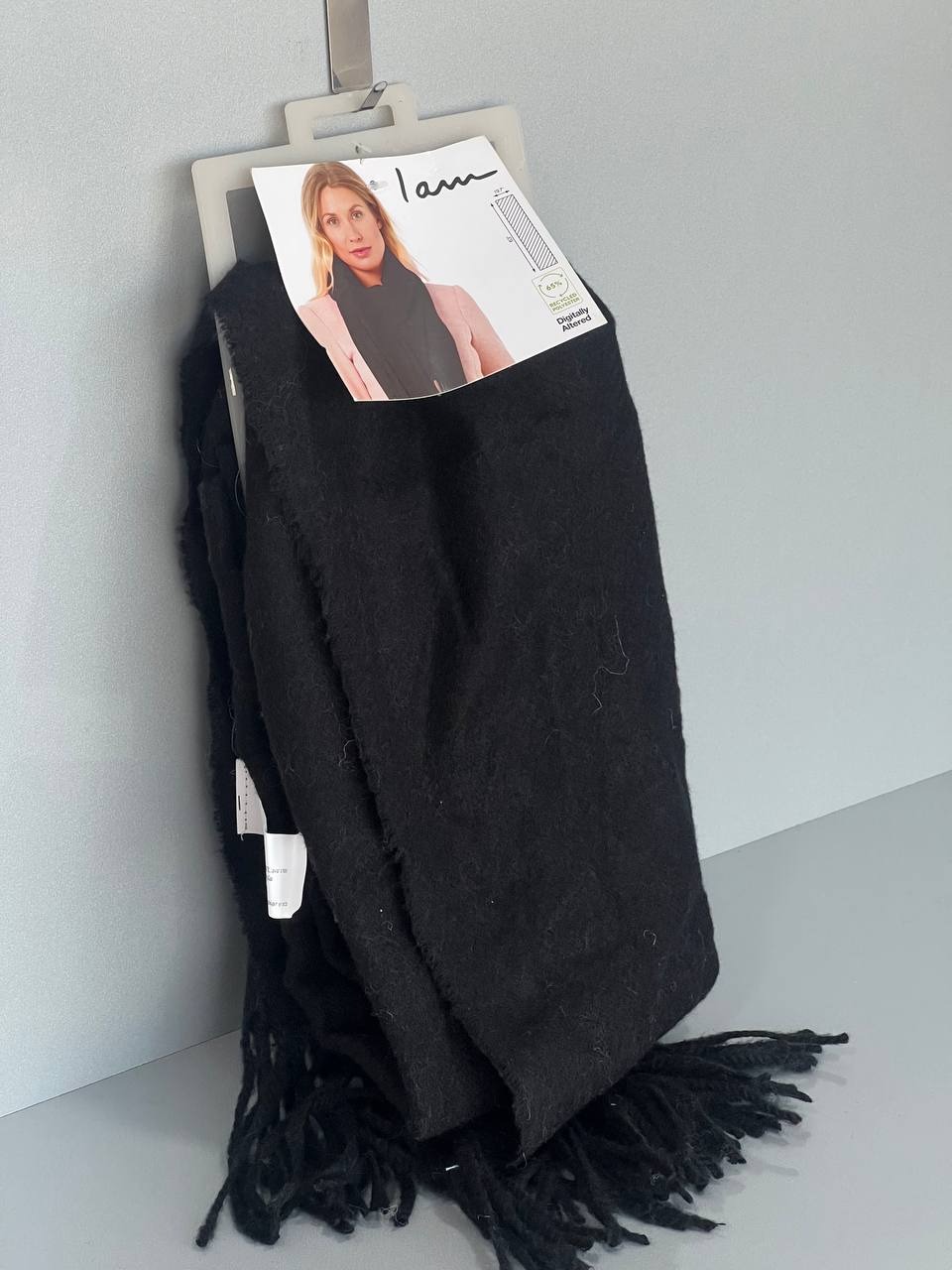 شال گردن پشمی مشکی