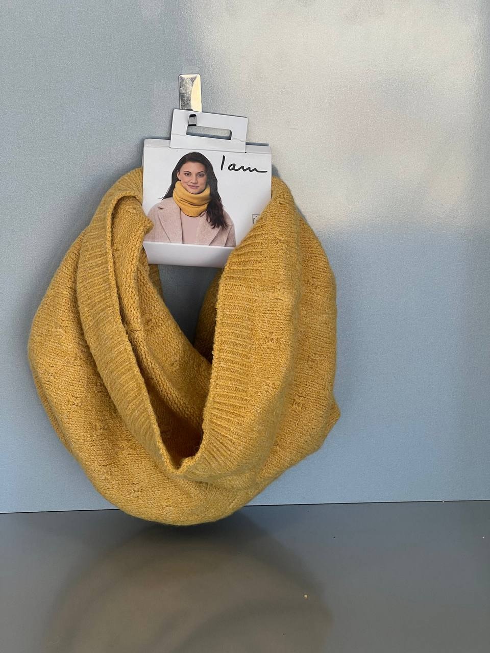 شالگردن رینگی خردلی Infinity Scarf