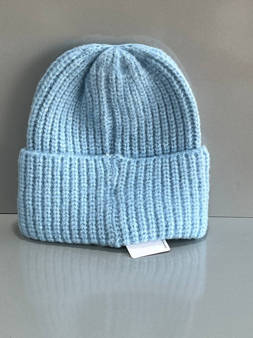 کلاه بافتنی بینی (Beanie) آبی آسمانی