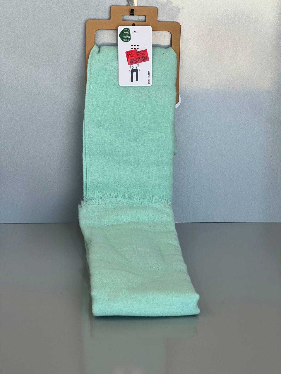 شالگردن نخی پاییزی سبز پاستلی