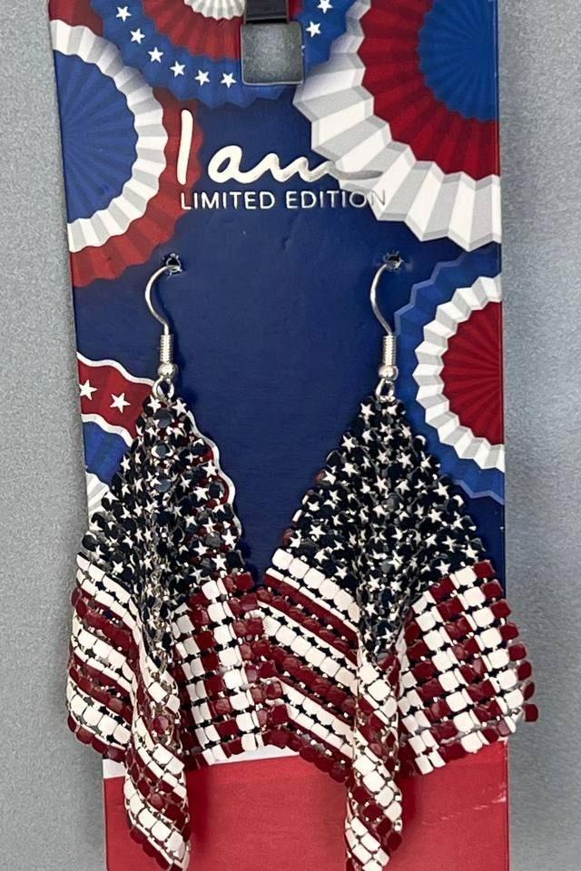 گوشواره طرح پرچم I Am نسخه محدود