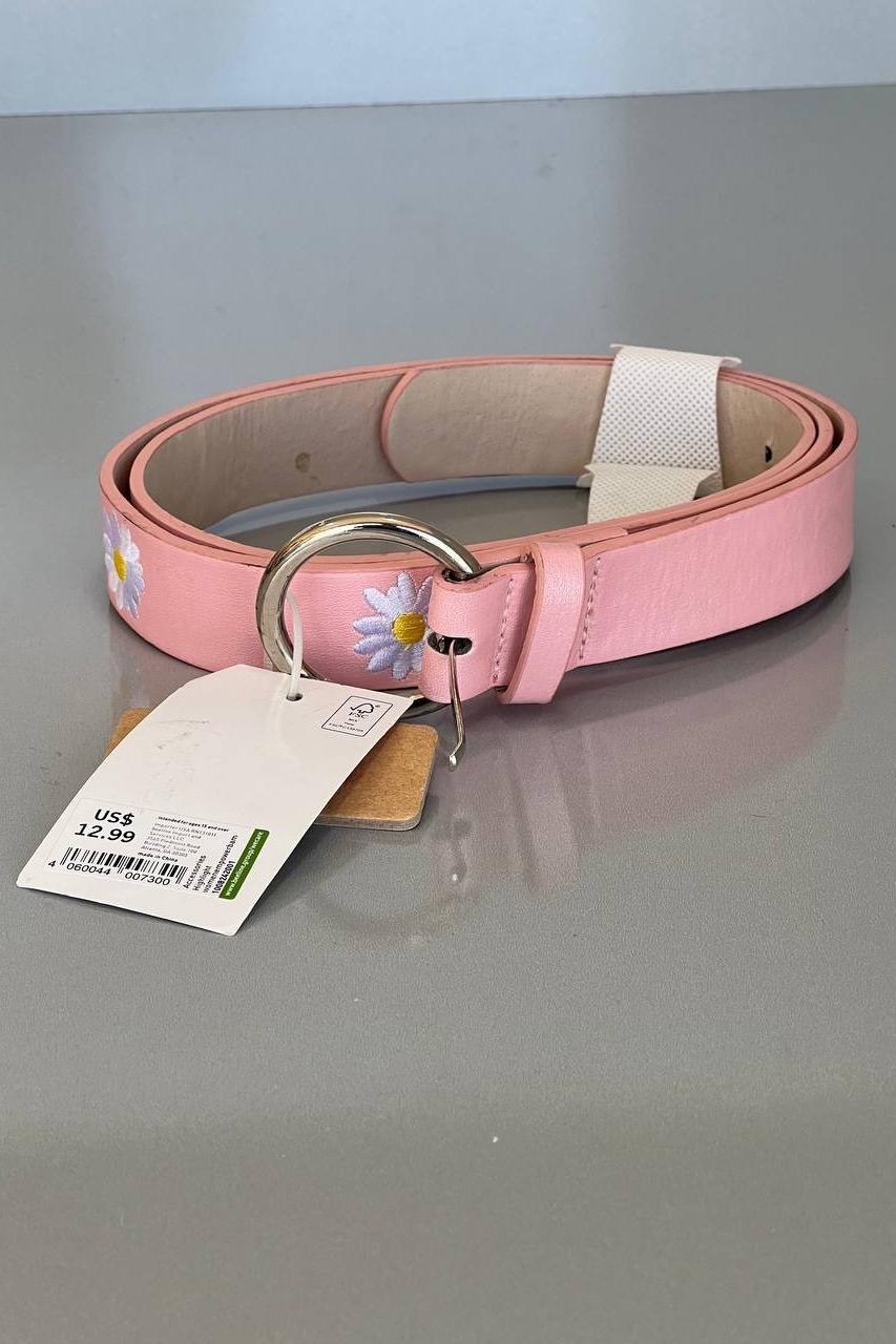  کمربند فانتزی صورتی گل بابونه