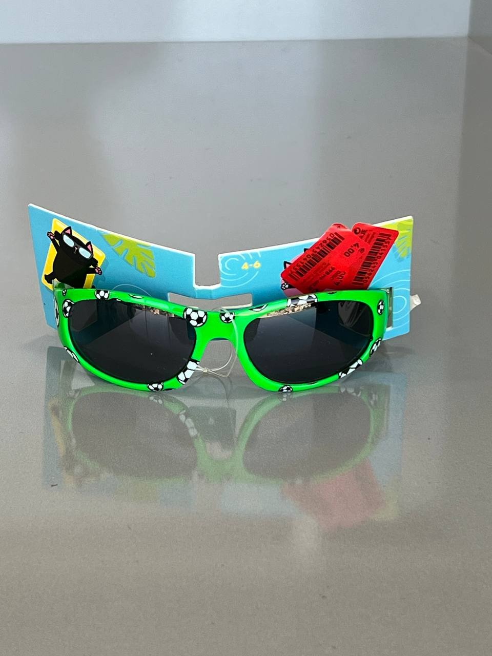 عینک آفتابی اسپرت کودک طرح توپ فوتبال 4-6 سال