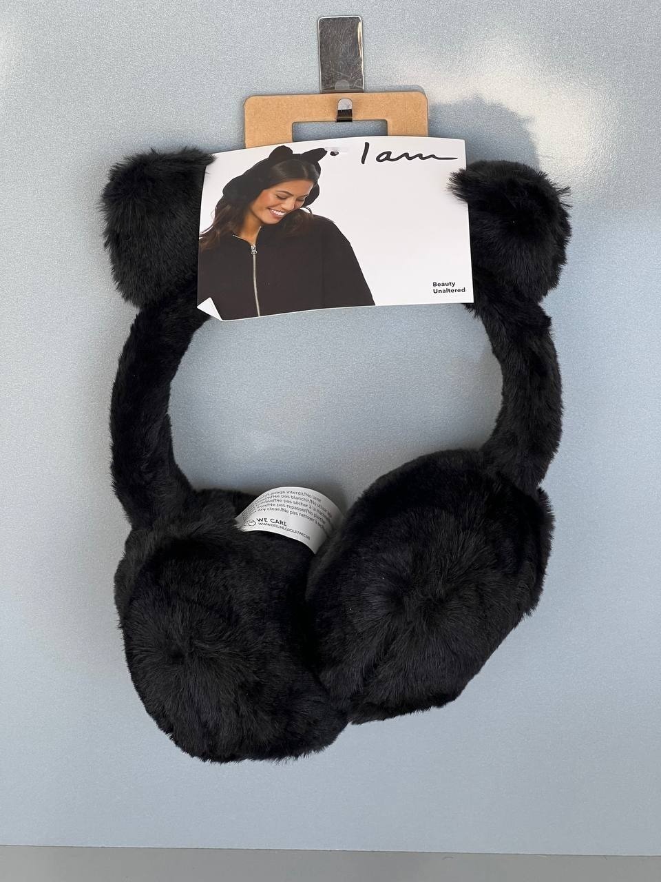 گوش گیر زمستانی خزدار مشکی