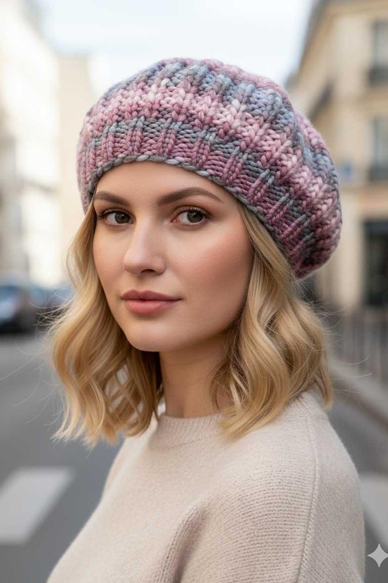 کلاه برت بافتنی فرانسوی