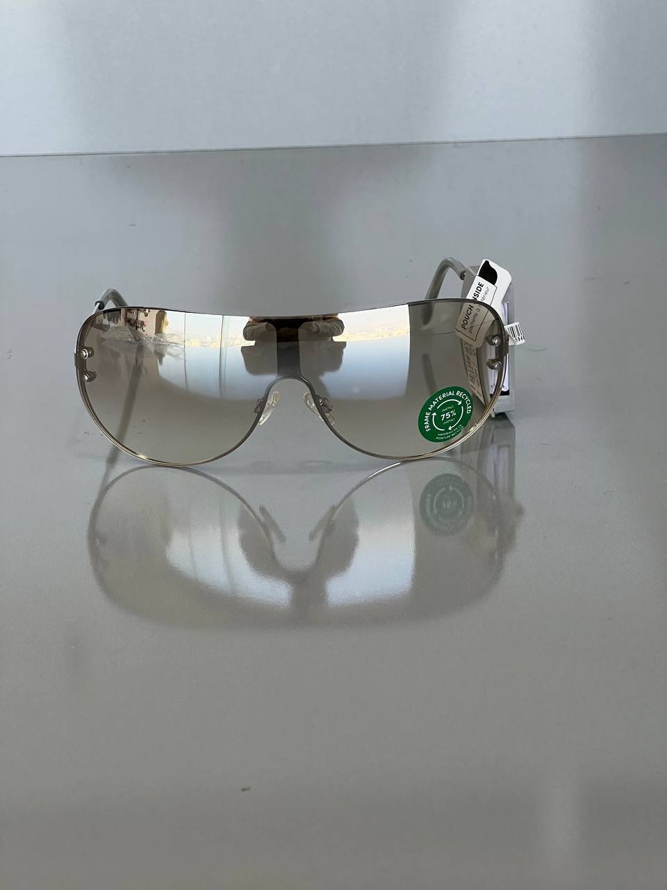 عینک آفتابی ماسکی نقره ای