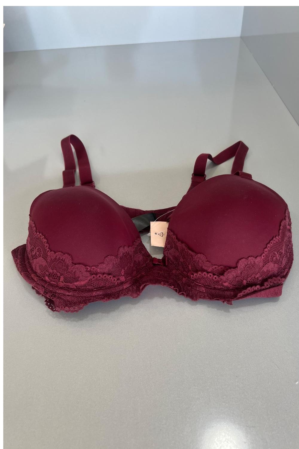 لباس زیر فنردار زنانه اسمارا گیپور دار زرشکی 90C