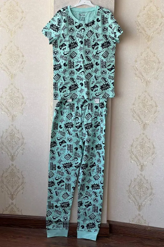 ست پیراهن گرمکن پسرانه 11 -12 سال برند TU