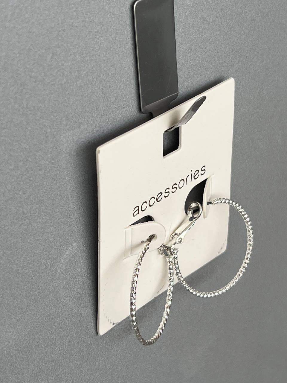 گوشواره نقره ای براق