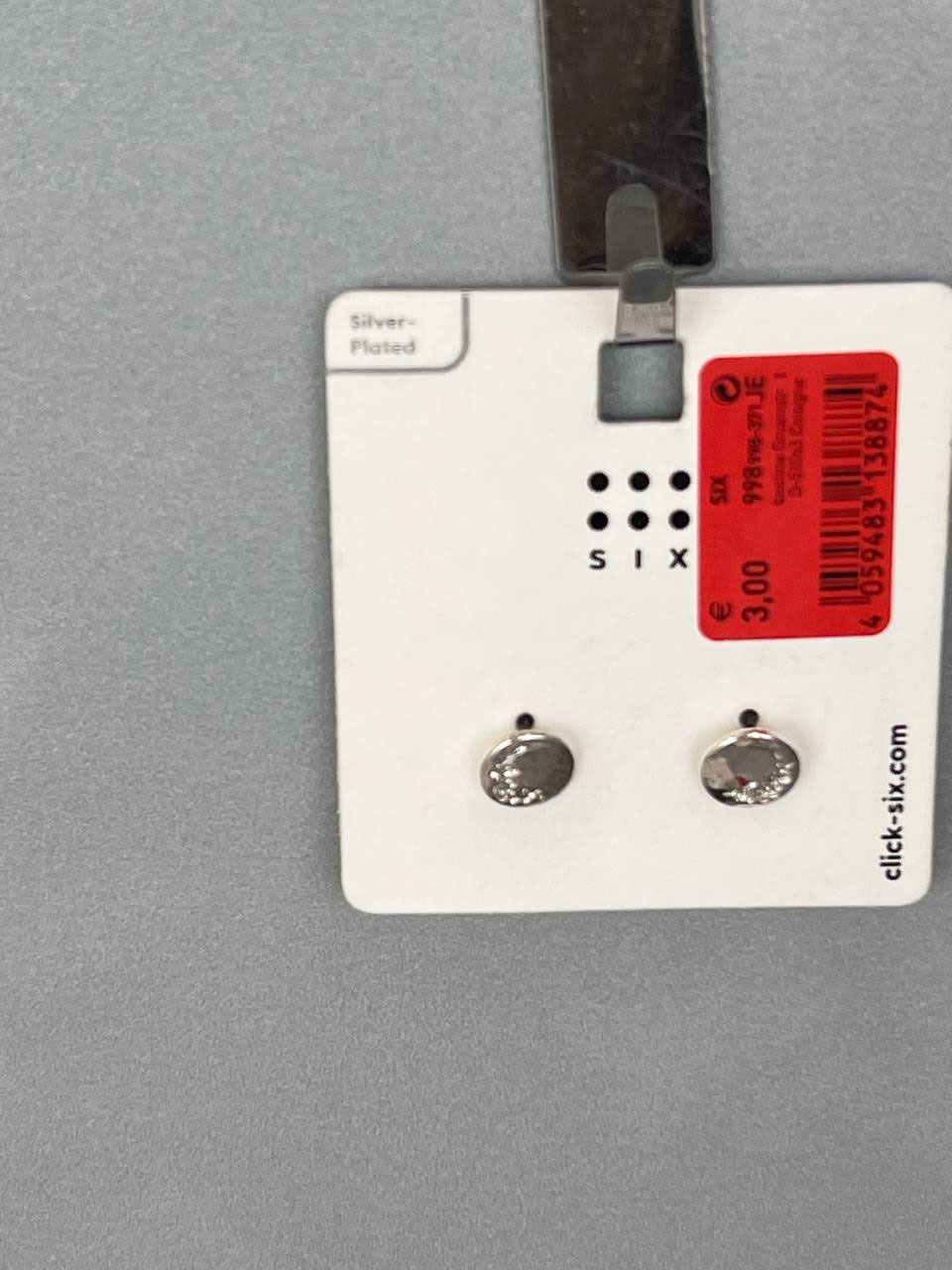 گوشواره مینیمال روکش نقره