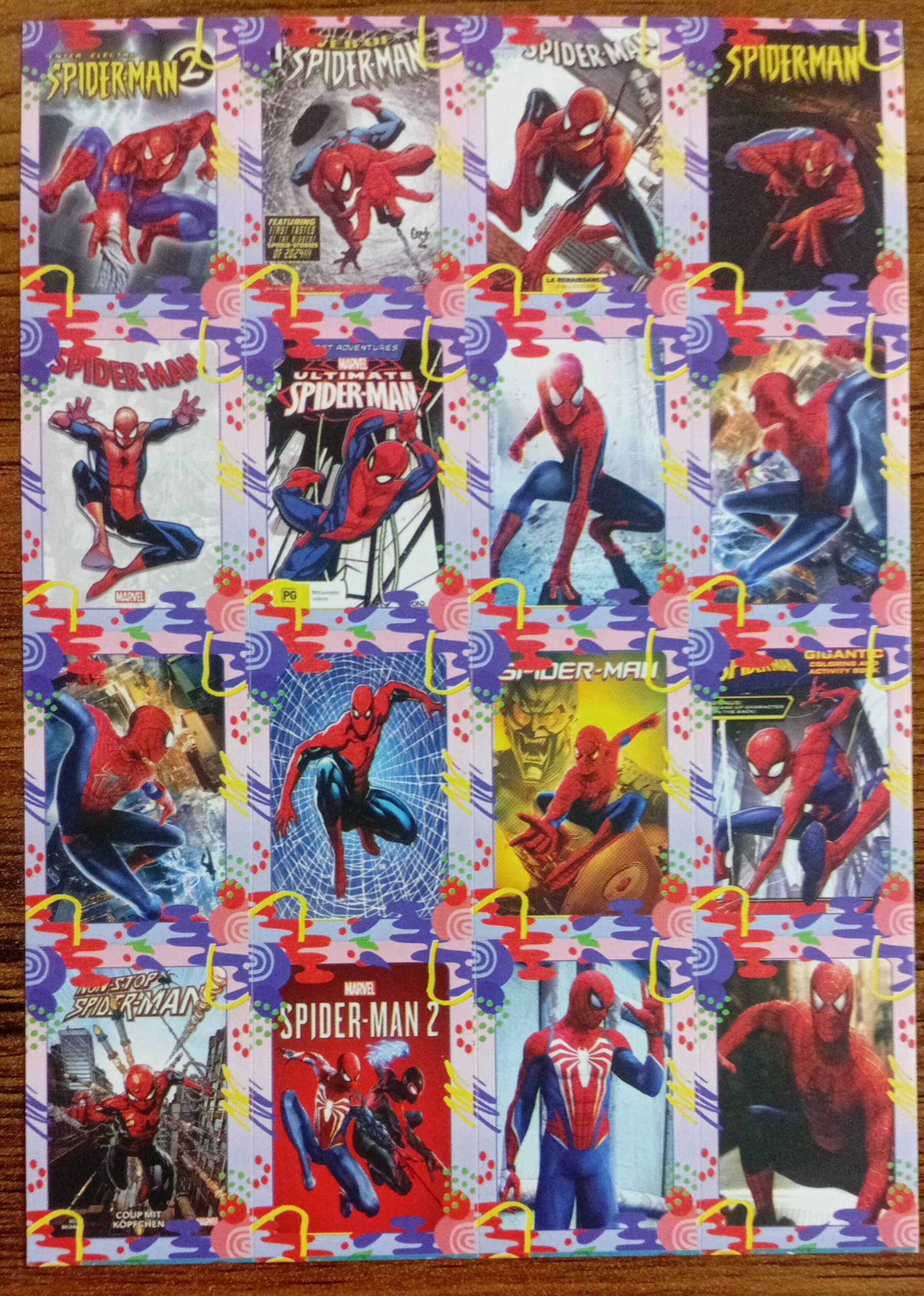 استیکر برچسبی کارتونی خاطره انگیز اسپایدر من