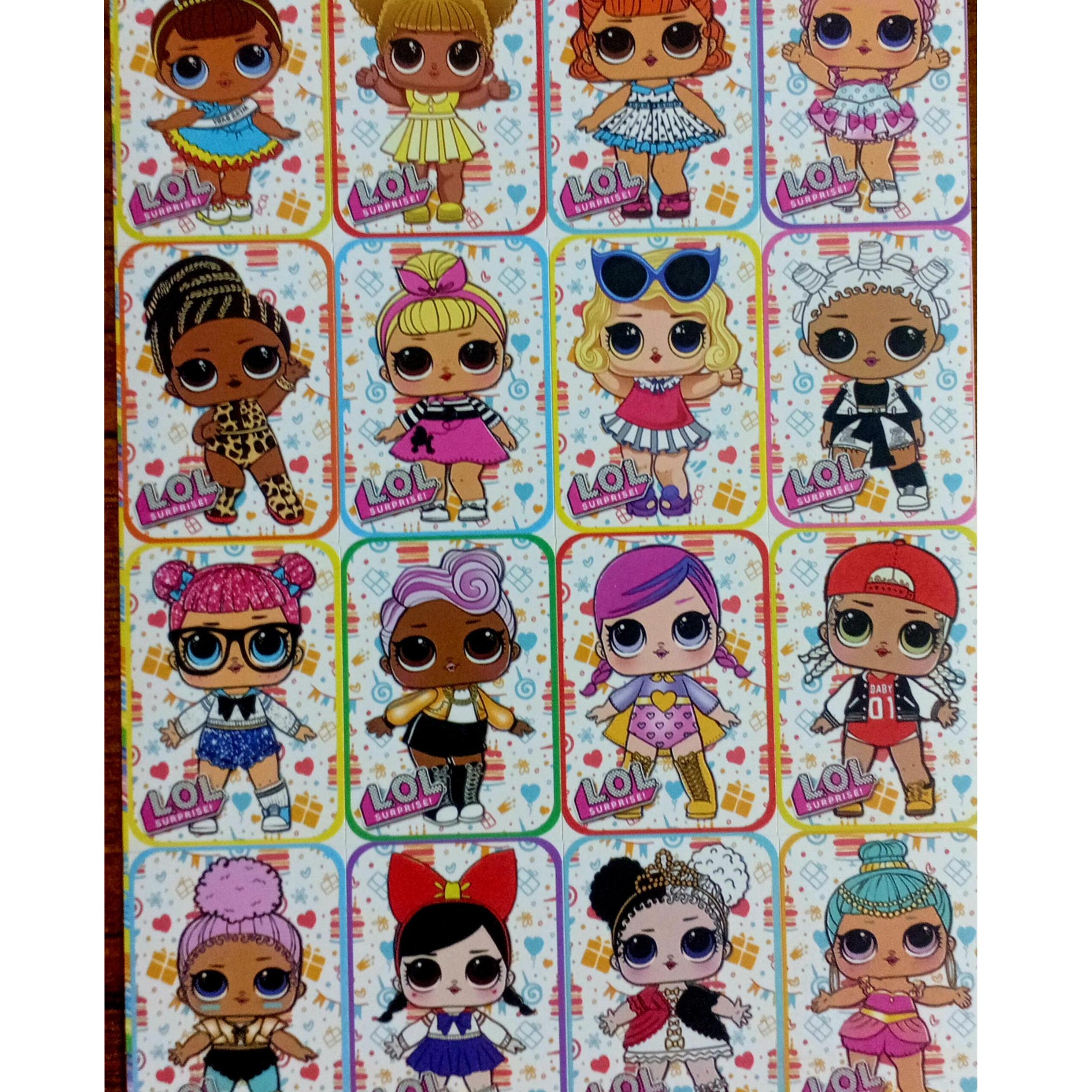 برچسب استیکر LOL ال او ال دخترانه سری کامل