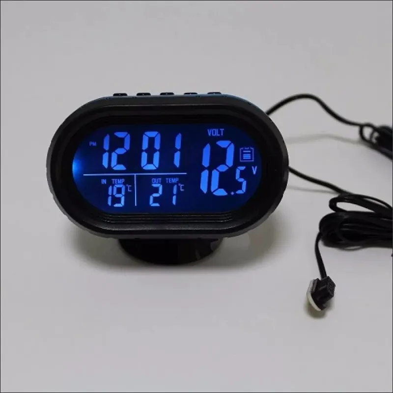 دماسنج دیجیتال با ساعت برای اتومبیل VST-7009V