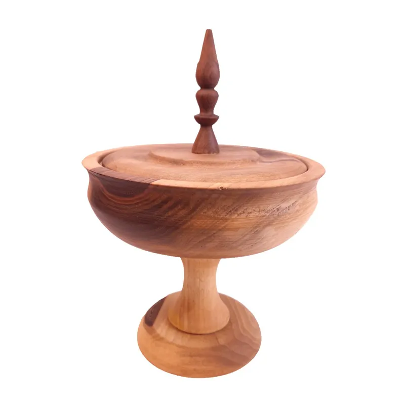 شکلات خوری پایه دار (چوب گردو)کدDI4010