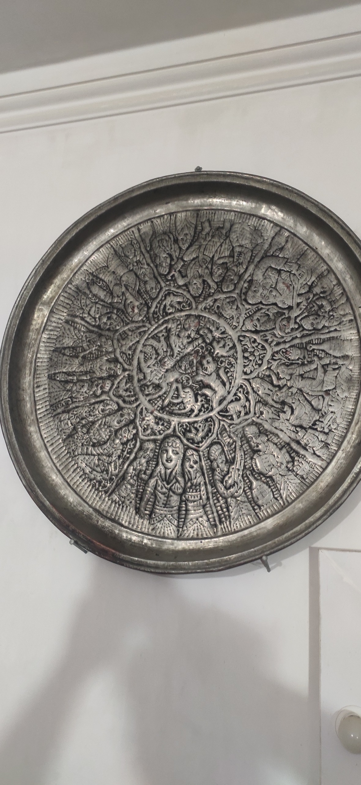 سینی طرح دار نفیس قلم کاری