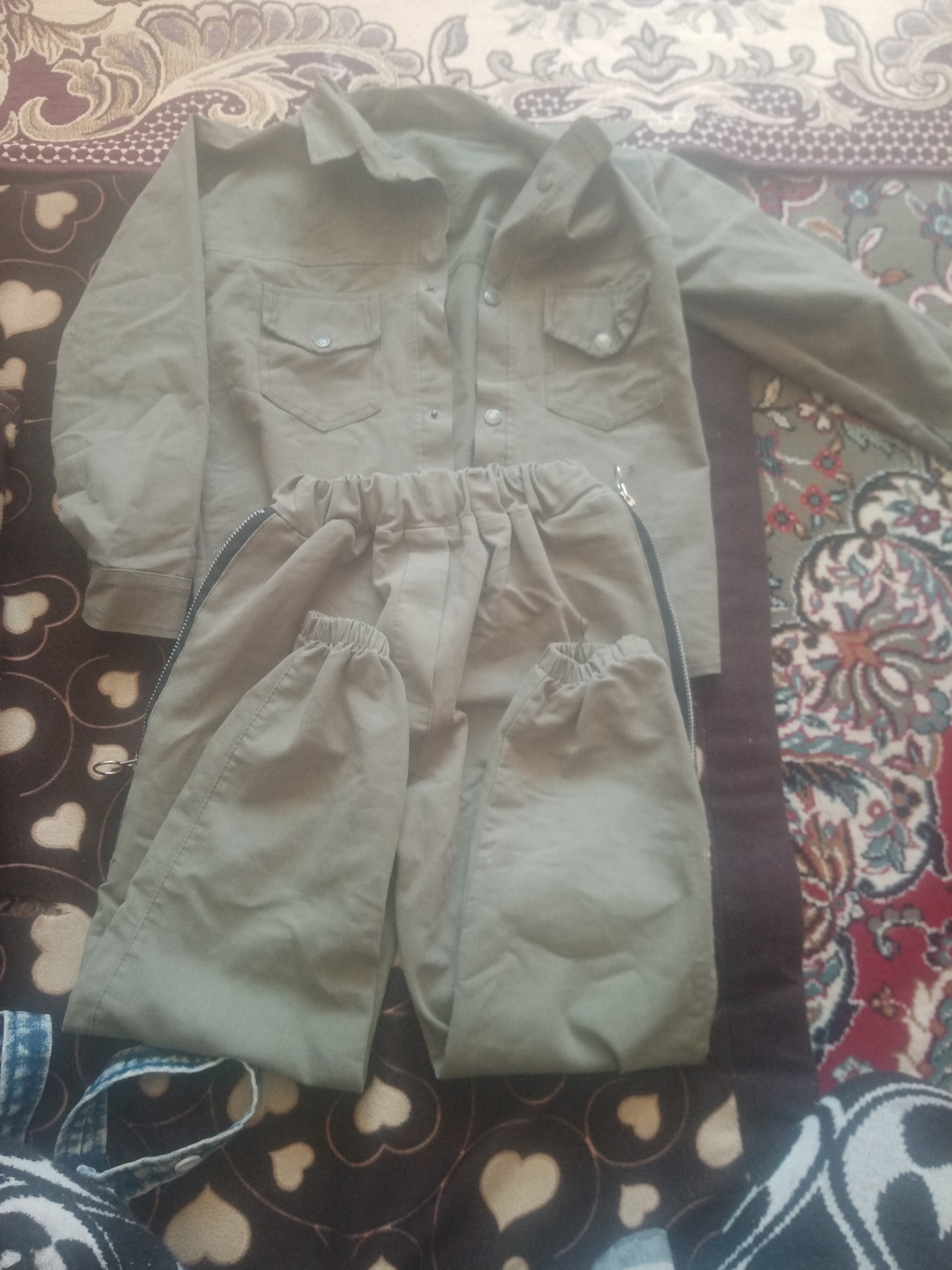 ست بلوز شلوار کتان پسرانه