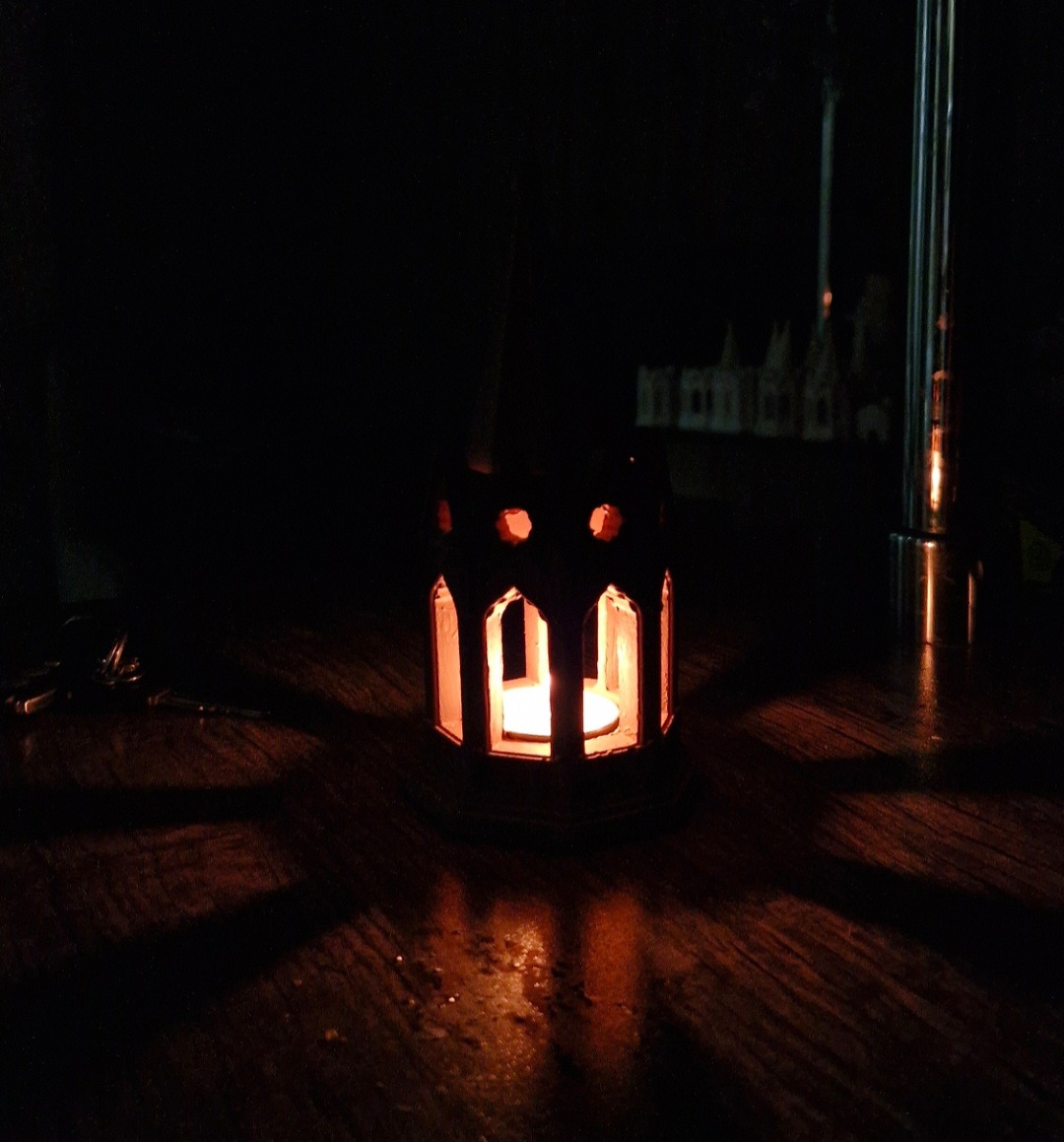 جای شمعی طرح کلبه زیبا