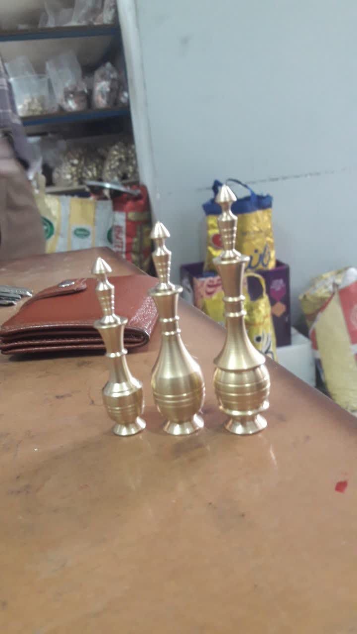 سرمه دان برنجی ساده سایز 1