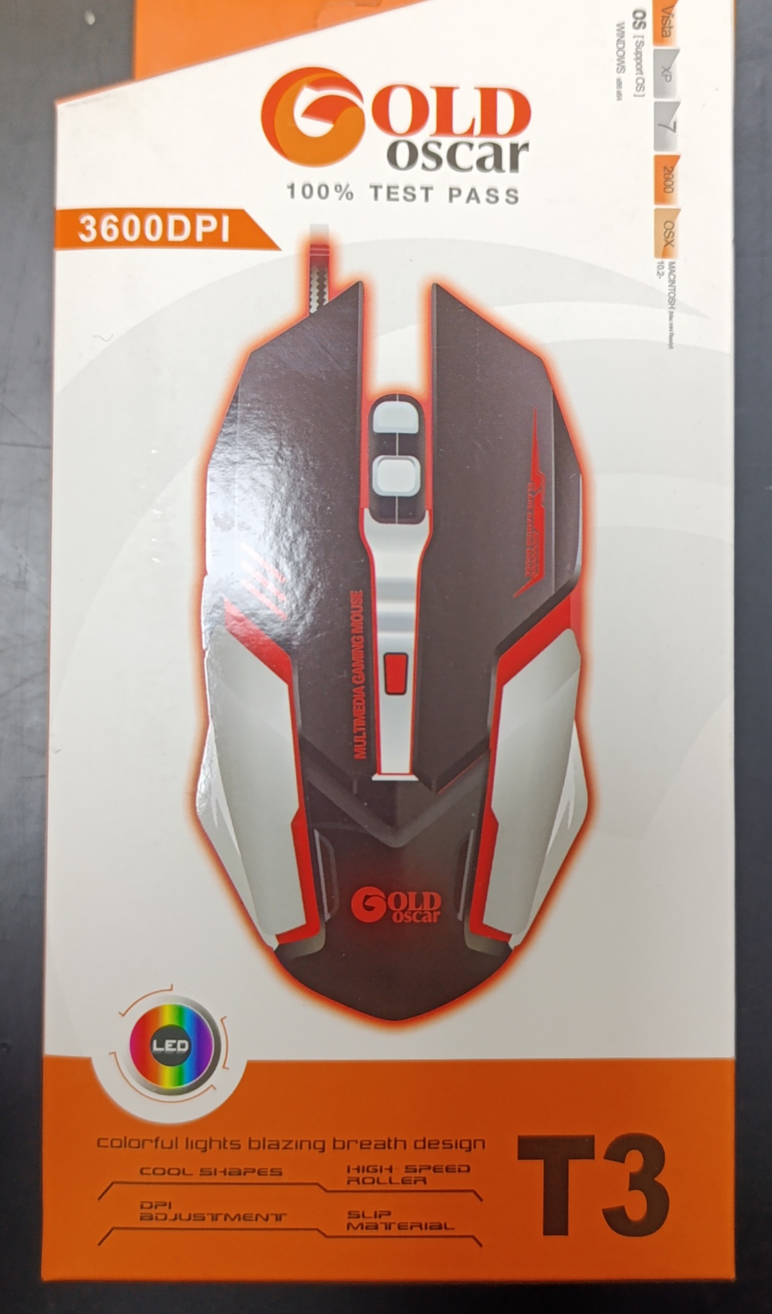 موس گیمینگ Gold Oscar T3