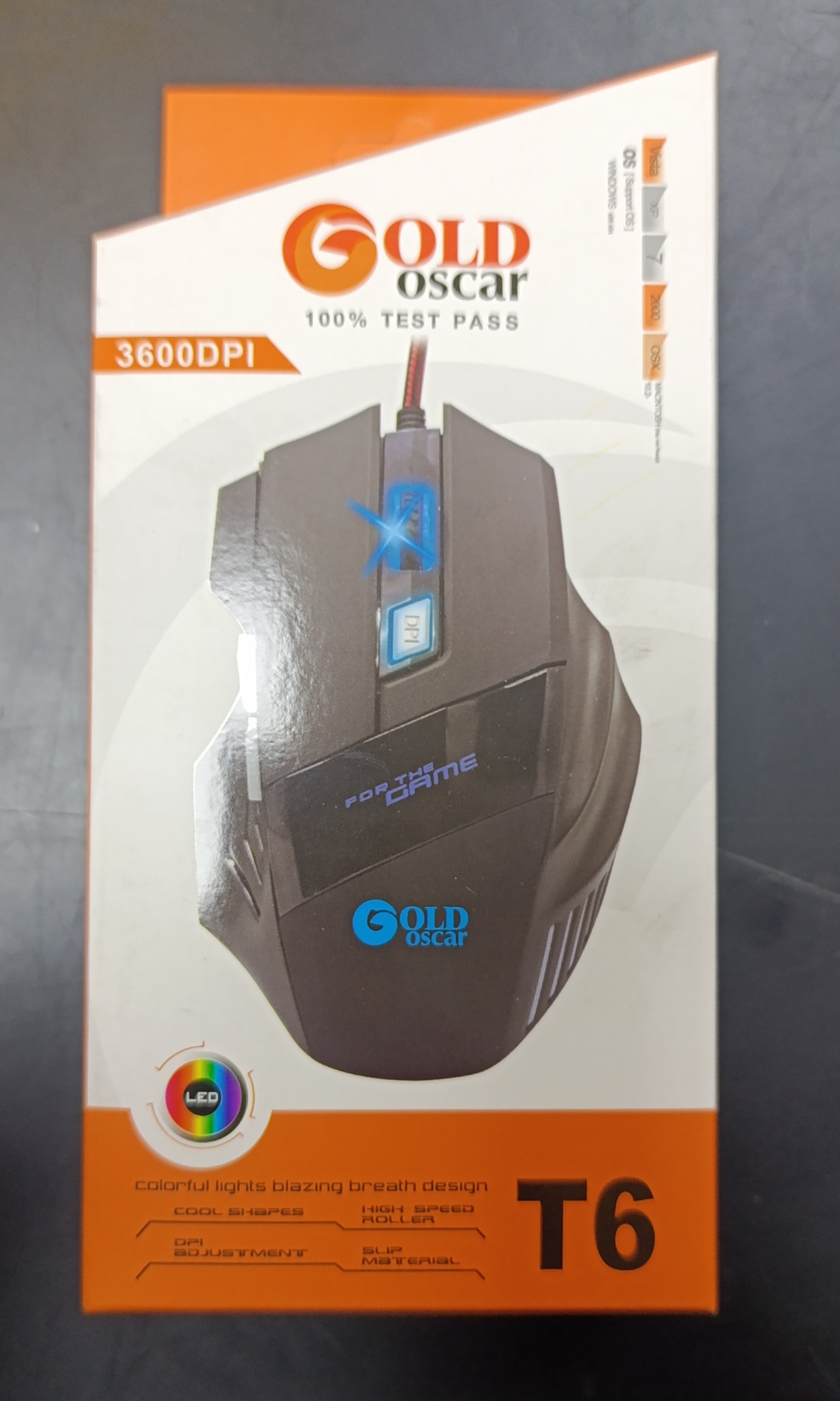 موس گیمینگ Gold Oscar T6