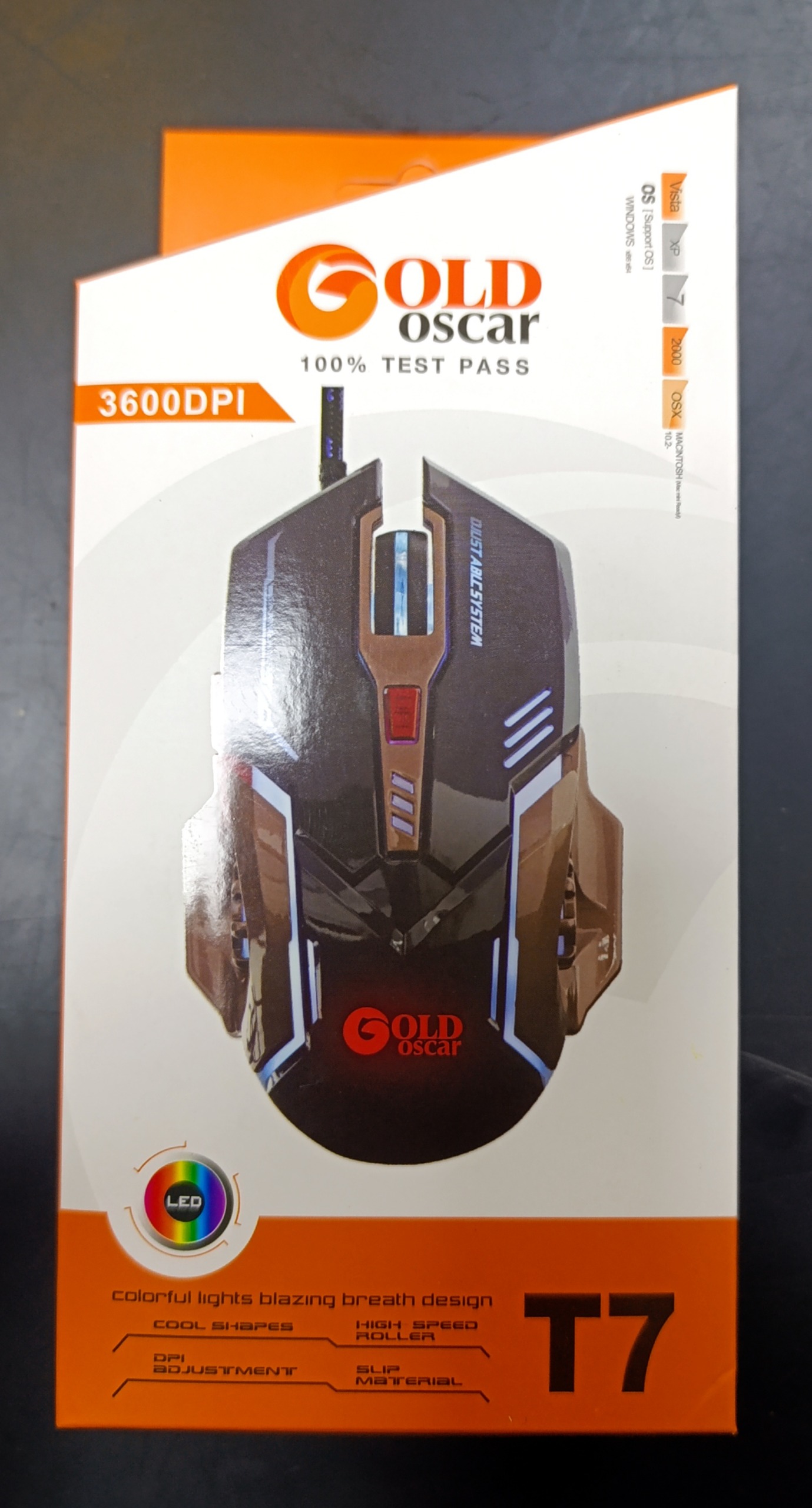 موس گیمینگ Gold Oscar T7