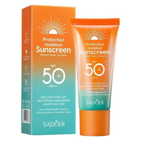 کرم ضدافتاب بی رنگ سادور spf50