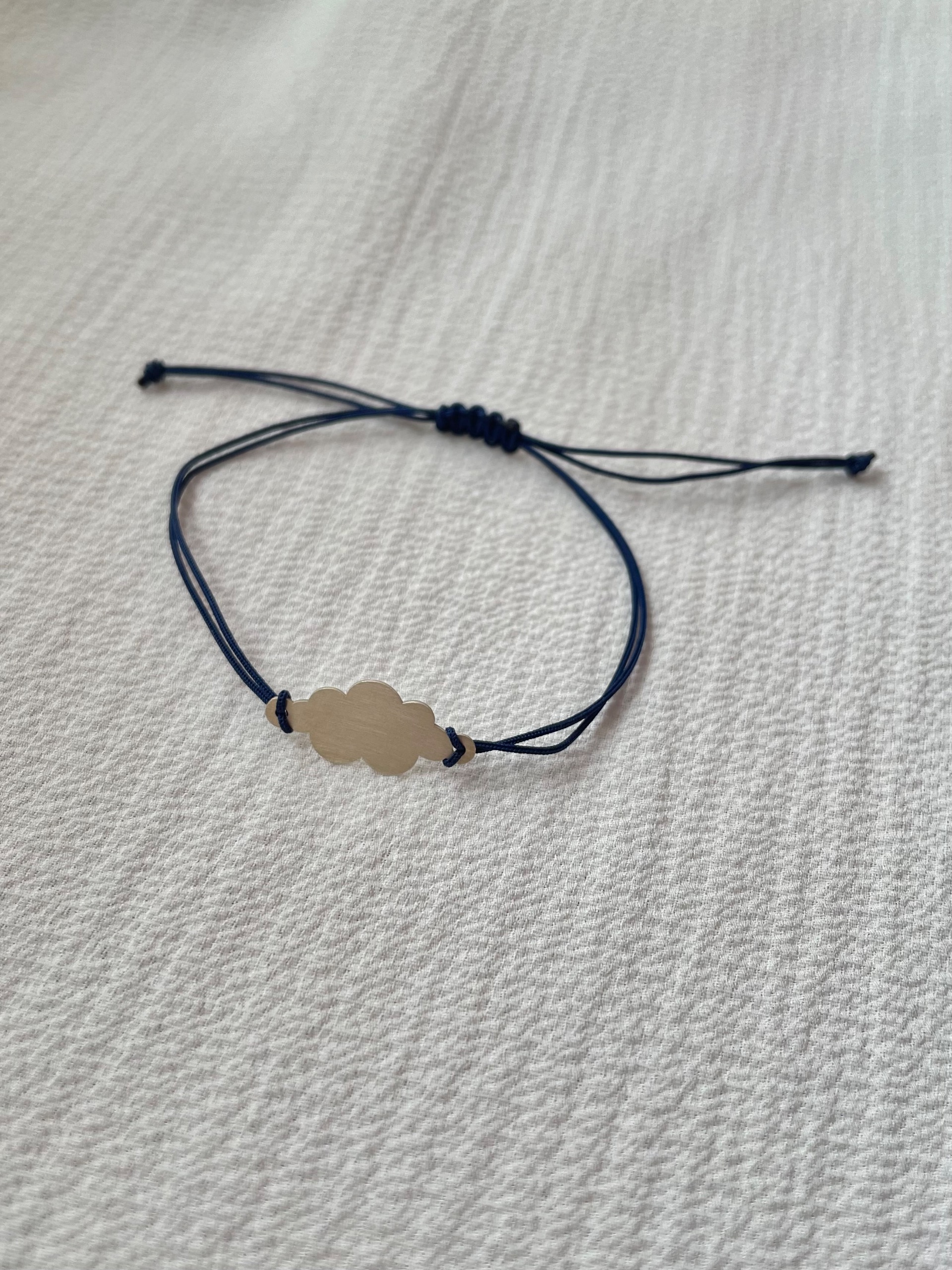 دستبند نقره طرح ابر