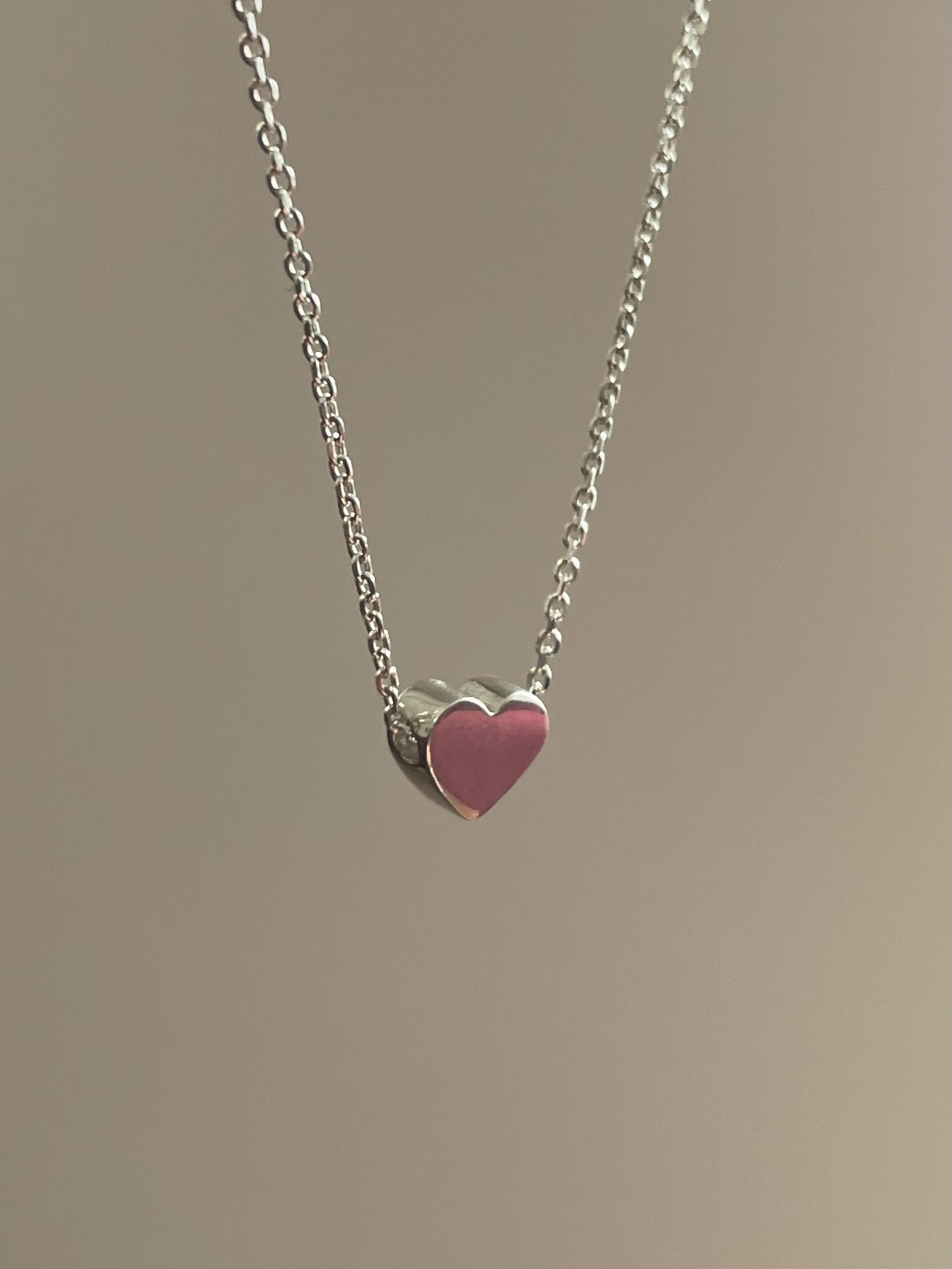 گردنبند قلب نقره