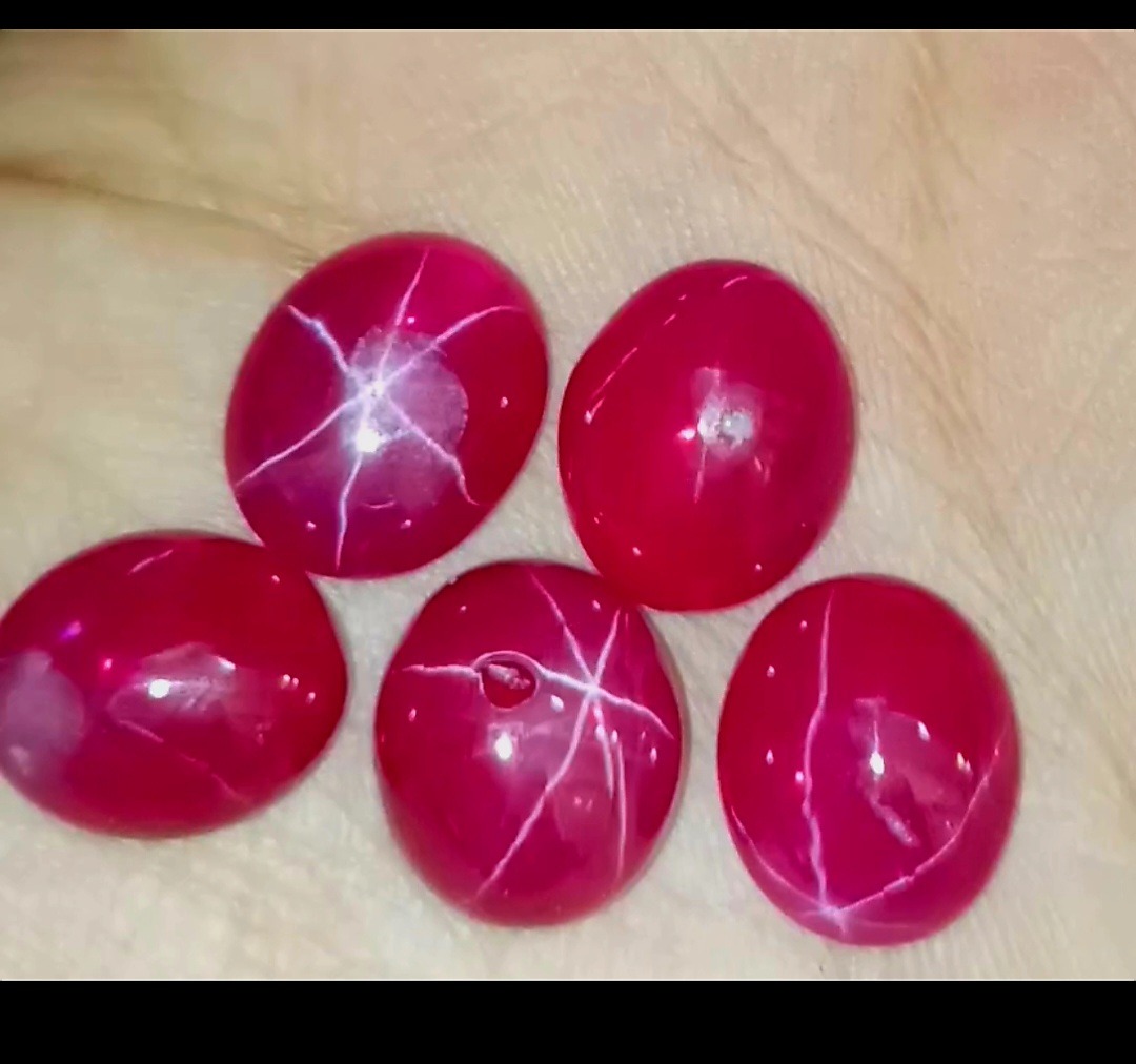 5 عدد یاقوت استار سوئیسی درجه یک