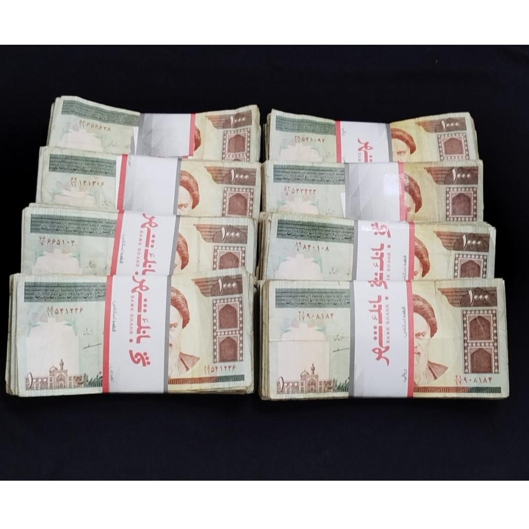 8 بسته اسکناس 1000 ریالی امام