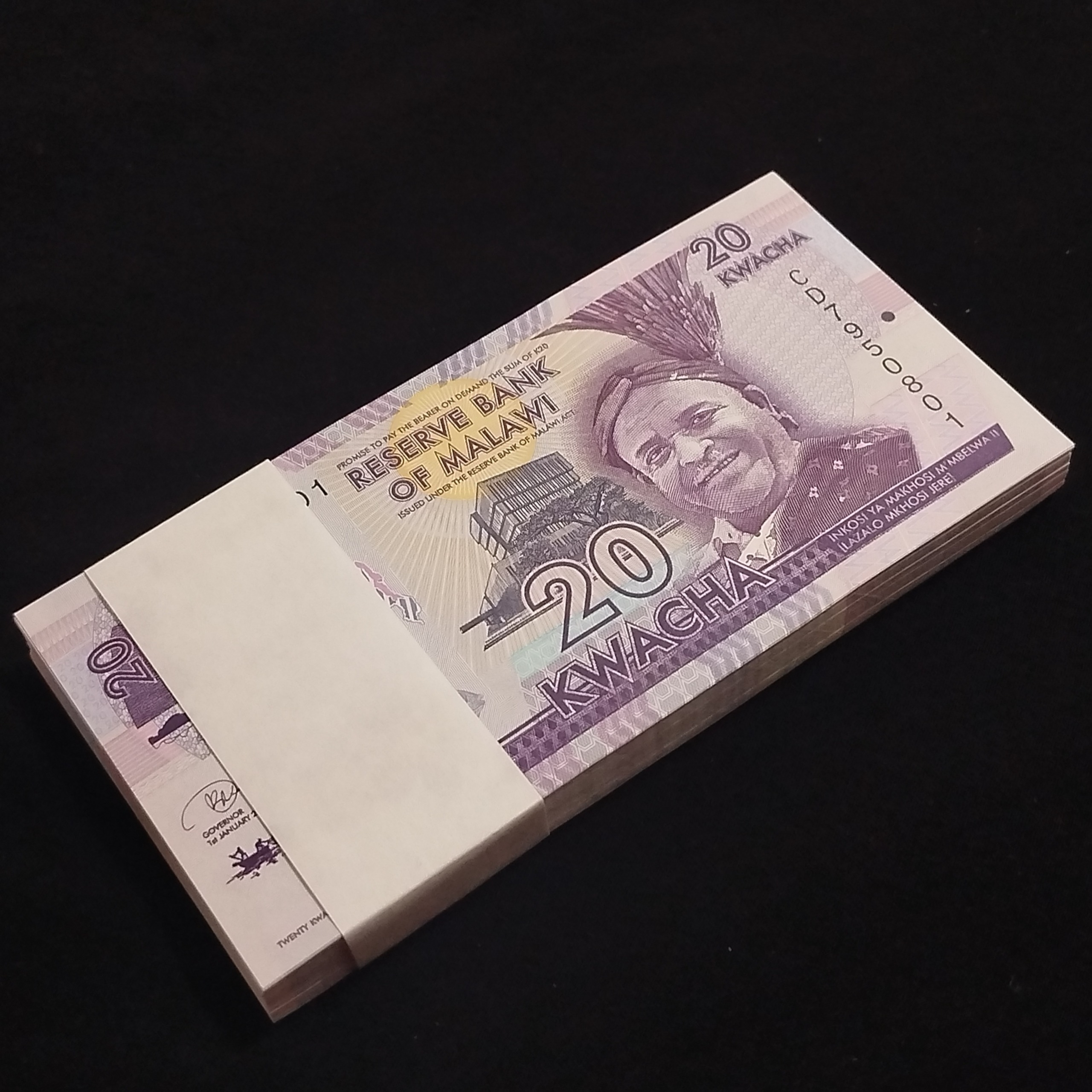 بسته اسکناس 20 کواچا مالاوی سوپربانکی