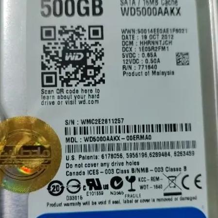 هارد 500 معیوب wd