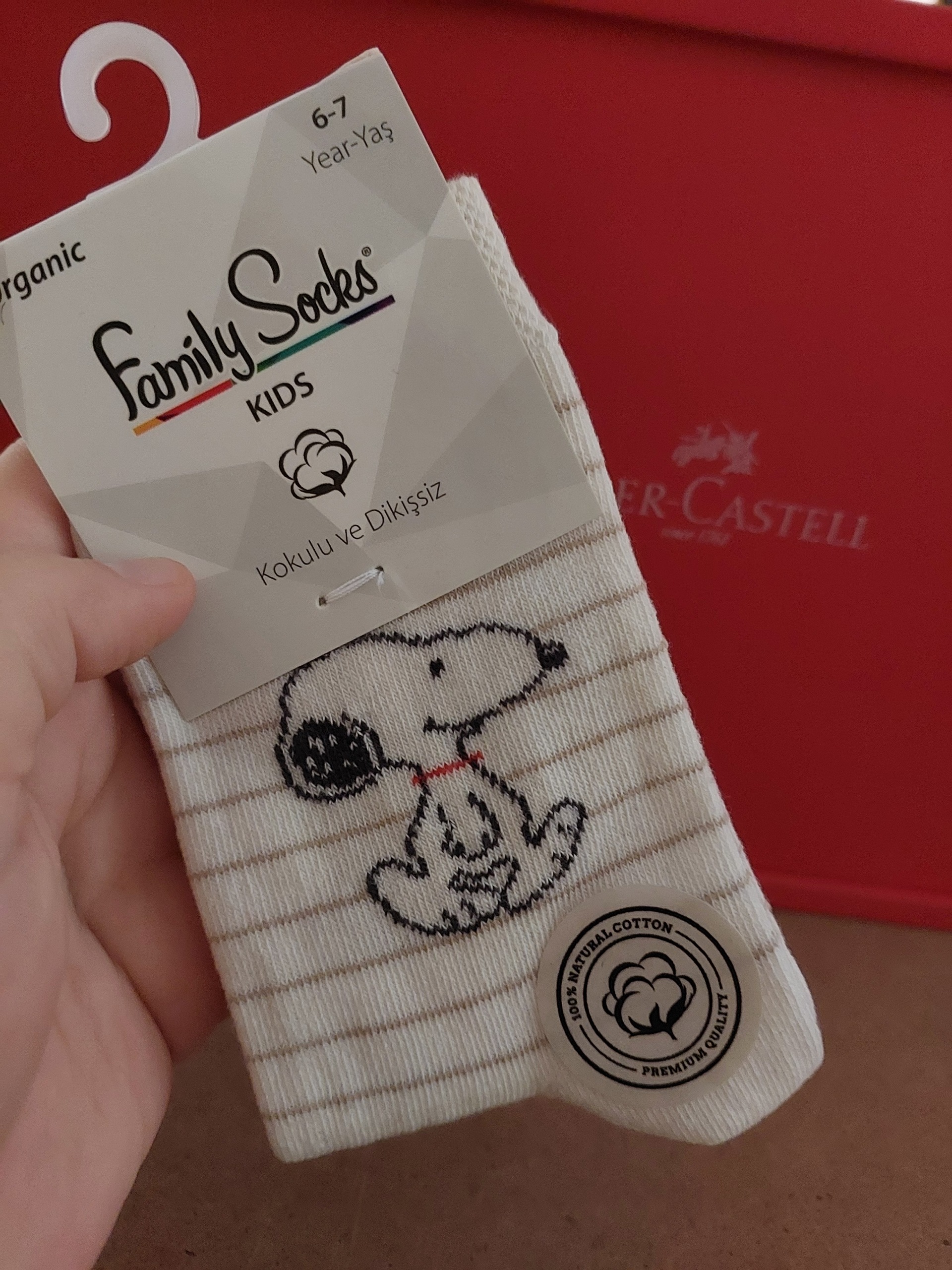 جوراب لباس بچگانه بچه گانه اسنوپی 6_7 سال