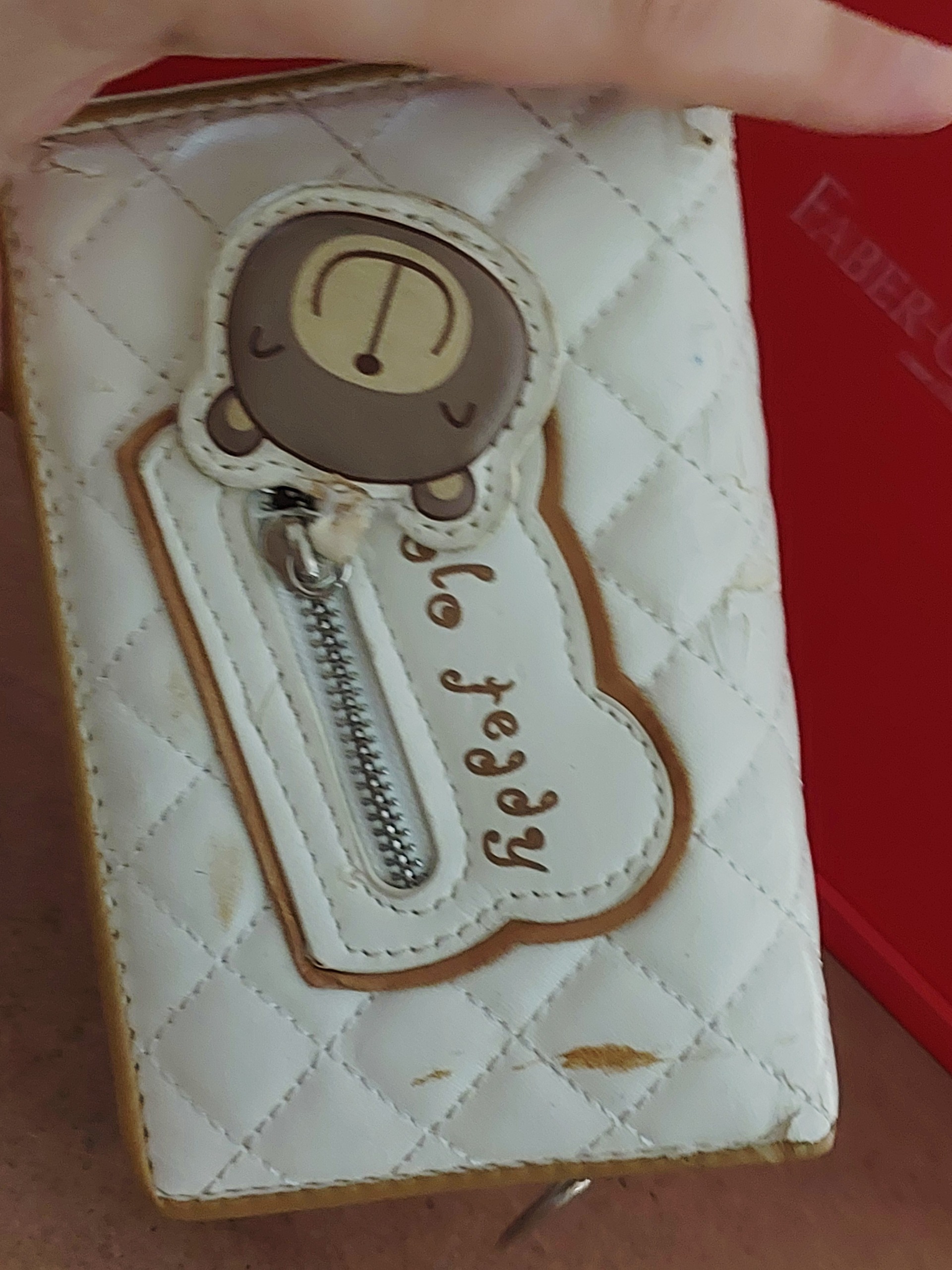 کیف پول فانتزی سفید خرس قدیمی