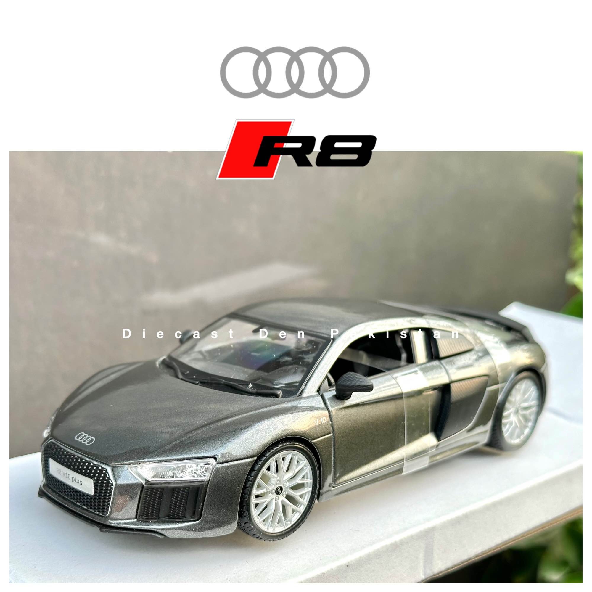 ماکت آئودی R8 V10 پلاس 1/24 مایستو تک جعبه