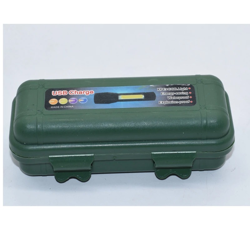 چراغ قوه  دارای شارژ USB و تک جعبه