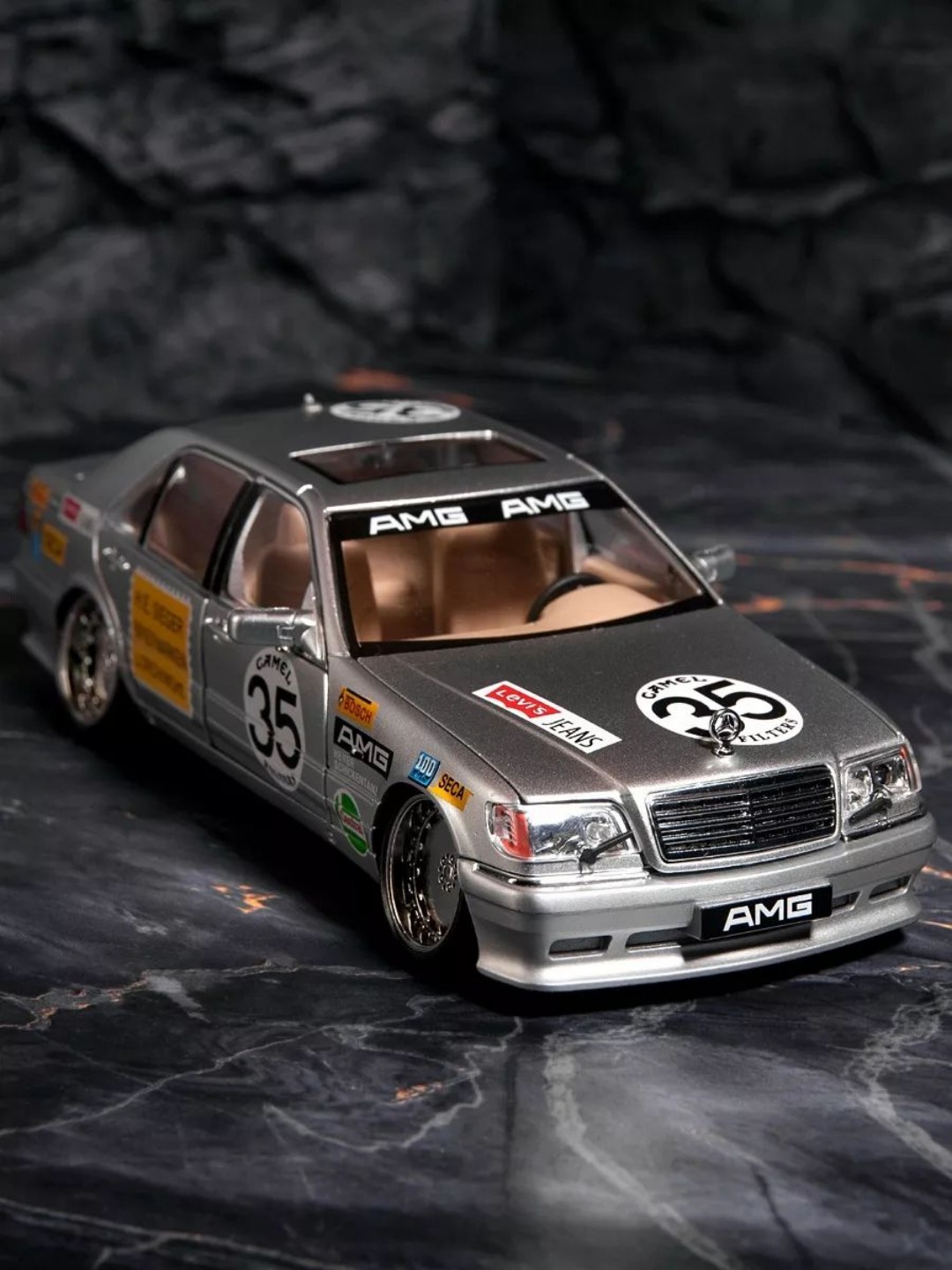 ماکت مرسدس بنز W140 اتاق تانک تیونینگ 1/24