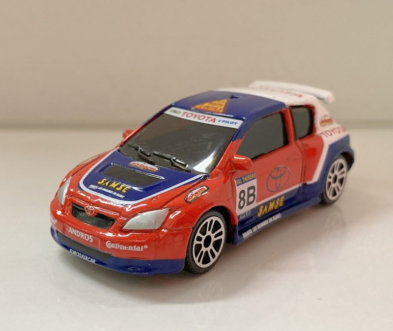 ماکت اورجینال تویوتا کرولا WRC مقیاس 1/64 ماژورت