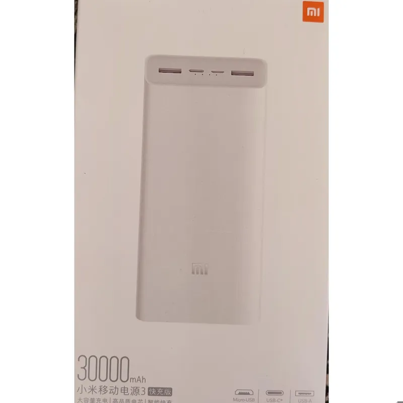پاوربانک شیائومی فست 30000mAh مدل PB3018ZM سه آمپر